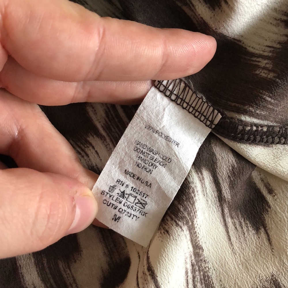 HP Anthro soprano animal print faux wrap dress - Picture 8 of 10